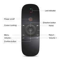 Control Remoto para Smart TV, Air Mouse, Teclado Inalámbrico, Fly Mouse 2.4GHz, Teclado y Ratón Remoto para Android TV Box/PC/Smart TV