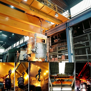 Grue <span class=keywords><strong>de</strong></span> coulée à quatre poutres YZS, modèle IP55, <span class=keywords><strong>125</strong></span>-320 tonnes, avec levage <span class=keywords><strong>de</strong></span> cuves, composants essentiels incluant le moteur - Product Image 6