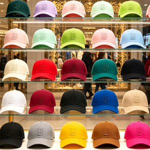 Casquette de baseball simple de haute qualité avec logo brodé personnalisé, directement de l'usine, pour hommes et femmes, ajustable, style streetwear - Product Image 1
