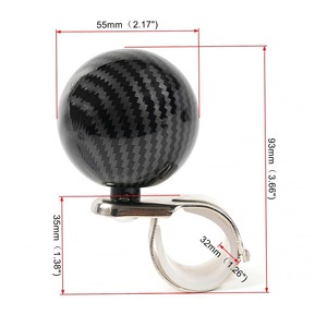 Volant de direction Rastp en fibre de carbone, universel, pour la course, aide à la conduite - Product Image 2