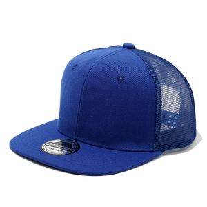 Toptan özel 6 Panel düz örgü yapış geri şoför şapkası kap yüksek kaliteli düz kenarlı doruğa kap toplu sportif dimi düşük adedi - Product Image 6