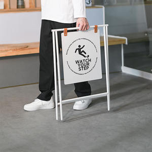 Panneau d'affichage créatif en fer forgé, Tableau d'information d'entrée, Présentoir double face - Product Image 3