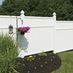 Panneaux de clôture en vinyle PVC blanc 6x8 avec poteaux en vinyle, clôture de jardin extérieure pour <span class=keywords><strong>la</strong></span> protection de <span class=keywords><strong>la</strong></span> vie privée - Product Image 1