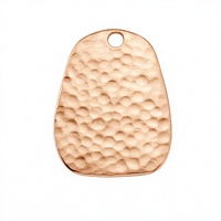 Pendentif en métal martelé personnalisé, plaque de bijoux tendance pour les grossistes