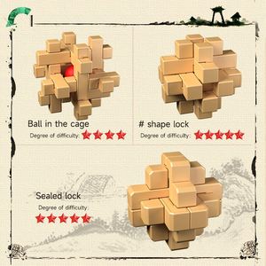 Jouet éducatif DIY 3D IQ Lua Ban, casse-tête en plastique, cube magique Kongming, puzzle intelligent - Product Image 6
