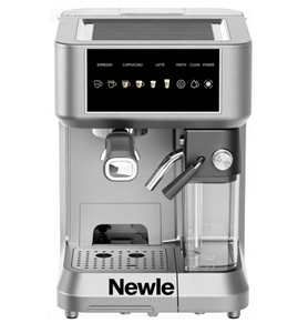 Cafetière électrique Newle avec moulin intégré, 1000W, carafe en acier inoxydable 12 tasses, minuterie programmable 24h, 3 réglages de force, usage domestique - Product Image 3