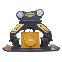 Compacteur de sol vibrant hydraulique pour grande pelle mécanique, utilisation routière, marque MONDE, garantie 1 an