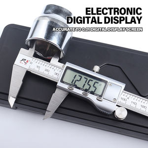 Calibrador <span class=keywords><strong>Digital</strong></span> de 150 mm (<span class=keywords><strong>6</strong></span>\") con Alta Calidad, Precisión de +/-0.01 mm, Garantía de 3 Años, Fabricado en Acero al Carbono - Product Image 5