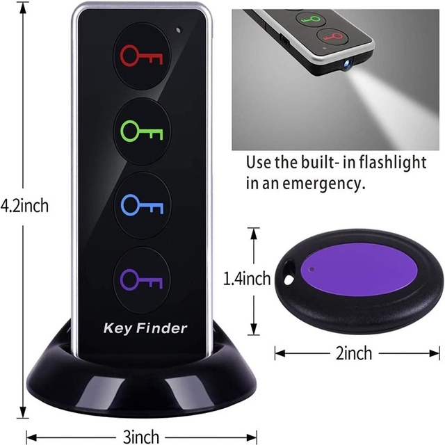Wireless Key Finder One-to-Four Household Anti-Lost Mobile Phone & Key Tracker Waterproof