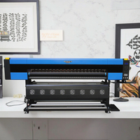 Pour Audley 1.9m imprimante à jet d'encre de haute qualité I3200 pour traceur grand Format 4 têtes Machine de Sublimation Sublimation complète