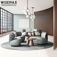 WISEMAX MÖBEL Moderner Leder-Stoff Boden-Akzentstuhl Couch Luxus Wohnzimmer Einzelsofa Hotel Freizeit Sessel