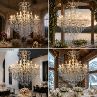 Magnifique lustre en cristal pour salle à manger, lampe en cristal pour mariage, éclairage suspendu de luxe pour villa, escalier et hall