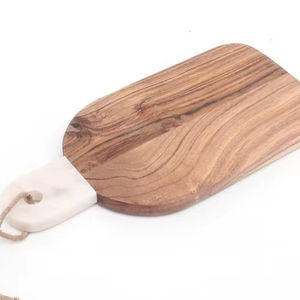 Juego de 3 tablas de cortar de bambú para cocina Tabla de cortar de madera grande Tabla de charcutería Apto para lavavajillas - Product Image 1