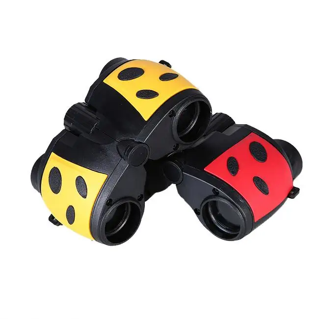 Free Sample Jaxy 8X Boy And Girl Favor Outdoor Observation Ladybird Insect ABS Toy Binoculars