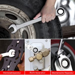 <span class=keywords><strong>17mm</strong></span> CRV thép bán buôn linh hoạt ratcheting kết hợp cờ lê 12Pt. 72 răng Ratchet cờ lê - Product Image 5