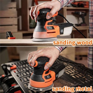 Sander orbital électrique populaire de 350 W <span class=keywords><strong>pour</strong></span> cloisons sèches avec vitesse variable à 6 vitesses, disque de 125 mm, qualité industrielle, garantie d'un an - Product Image 4