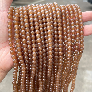 Joyería Jingde, Jade Hetian de Qingshui, Cuentas Redondas de Calcedonia, Ábaco, Accesorios Hechos a Mano, Sueltos, para Ensartar - Product Image 3