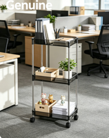 Chariot de rangement mobile multi-usages à 3 étagères avec roulettes, Fourniture en gros