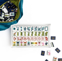 Tuiles de Mahjong Omm, 4 couches, luxe, gravées, 160 tuiles, ensemble de tuiles de Mahjong américaines Oh My, Oh-my-mahjong-tiles