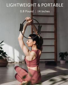 普拉提戒指套装瑜伽魔术圈箍带阻力带健身必需品入门配件脚踝手腕重量套装 - Product Image 3