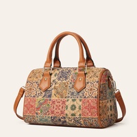 Sac à bandoulière pour femme rétro euro-américain à motif en liège, imprimé numérique, design ethnique multi-éléments, sac à main transfrontalier à la vente