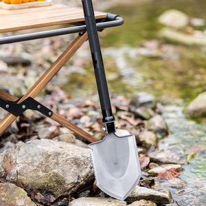 Pala Multifuncional para Exteriores con Mango en D, Plegable, de Acero con Alto Contenido de Carbono, para Camping, Supervivencia y Uso en Vehículos - Product Image 3