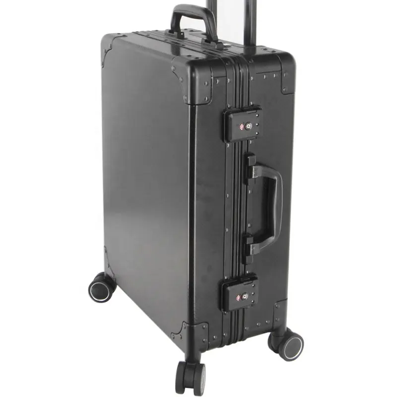 High quality aluminium tool case protective storage case with trolley on wheels