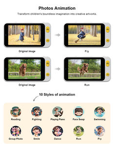 3.97in 어린이 카메라 AI 퀴즈 및 스마트 음성 녹음기 1700mAh 배터리 AI 기능 학습 강화 버튼 - Product Image 4