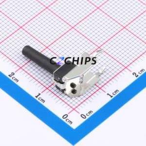 GT-TC102B-H175-L1 Tactile Switch Through hole,6.1x6.1mm Switch Single Pole Single Throw Round Button 2.5N Right Angle Insert - Product Image 2