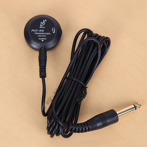 Transductor de guitarra acústica AD-35 con perilla de volumen, construcción de plástico negro mate para guitarra y mandolina - Product Image 3