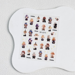 Niedlicher Charakter Nagel aufkleber Beliebte 5D Relief <span class=keywords><strong>Nail</strong></span> Art Aufkleber Dekoration - Product Image 3
