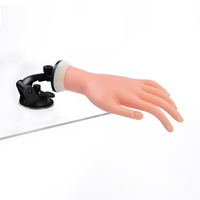 Professionnel Doux Gauche Manucure Faux Main Doigt Nail Art Formateur Formation Outil À Main avec Mandrin À Vide