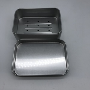 Geschenk Aluminium Quadrat leer Metall konserven Rechteck Olivenöl Seife Blechdose für Seife - Product Image 6