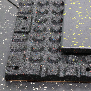 Thể thao trong nhà tập thể dục sàn tái chế thương mại cao su sàn gạch bảo vệ phòng tập thể dục sàn mat - Product Image 3