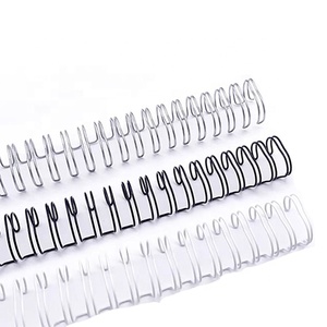 Dubbele Lus Draad Stekels Metalen Spoel Ringen Pvc Kam <span class=keywords><strong>Binding</strong></span> Ring Voor Notebook Kantoorgebruik Verpakt In Doos Gemaakt Van Ijzer Nylon Papier - Product Image 1