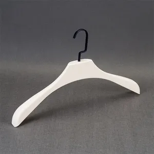 Custom Logo Luxury White Clothes Suit Display Hanger For Shops