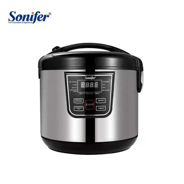 Sonifer SF-4012 бытовой 220 в большой 5l нагревательного элемента цифровой светодиодный дисплей из нержавеющей стали корпус из нержавеющей стали Автоматическая электрическая плита риса