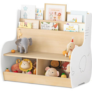 Libreria per Bambini 3 <span class=keywords><strong>in</strong></span> 1, Scaffale <span class=keywords><strong>in</strong></span> <span class=keywords><strong>Legno</strong></span> con Panca per Cameretta e Sala Giochi - Product Image 5