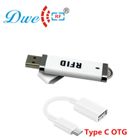 Escáner de Etiquetas RFID USB ISO14443A de 13.56MHz, Lector de Tarjetas Inteligentes NFC para Control de Acceso, Compatible con Teléfonos Android, Hecho de Plástico Resistente
