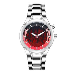 Montre-bracelet à quartz créative en alliage <span class=keywords><strong>Al</strong></span> <span class=keywords><strong>Fajr</strong></span> avec affichage numérique LED au design unique, feu bleu, verre étanche pour affaires - Product Image 3