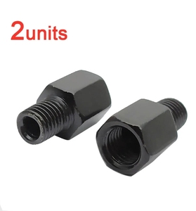 Une paire d'adaptateurs de rétroviseur noir M10 M8, boulons de conversion de rétroviseur de <span class=keywords><strong>moto</strong></span> - Product Image 3