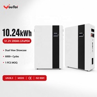 Batterie LiFePO4 murale 51,2 V avec communication CAN pour stockage d'énergie domestique hybride, station de base télécom et onduleur