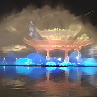 Pantalla de Agua Holográfica Flotante 7D para Proyección de Películas, Fuente Danzante, Espectáculo de Luces Láser para Eventos y Atracciones
