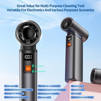 Souffleur d'air 3 en 1, mini ventilateur turbo rechargeable, ventilateur puissant sans fil, turbine à vent portable à main