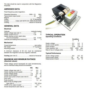 MG5223 30kW S Band Radar Magnetron - Product Image 5