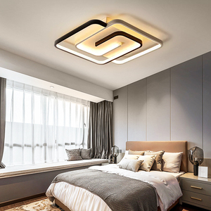 Gran oferta, luz de techo LED ultrafina minimalista de hierro de tres colores para sala de estar, dormitorio, botón Manual blanco cálido de 48W - Product Image 5