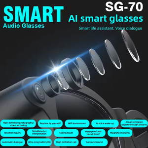 Gafas Inteligentes SG70 con Protección Anti-Luz Azul, Auriculares Inalámbricos, Cámara Wifi, Traductor IA, Grabación de Fotos y Vídeos, Auriculares con <span class=keywords><strong>Audio</strong></span> - Product Image 4