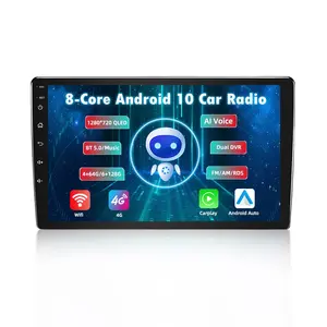 Vendita calda 9 Pollici Ram 6Gb di Rom 128Gb Fm Am Rds Dsp 4G Bt Android Auto Carplay autoradio di navigazione Per Auto Lettore Cd