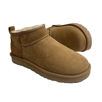 热销 Uggs 2026 优质经典加厚雪地靴舒适保暖踝靴冬季女式平底防滑鞋头