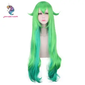 Ainizi, дешевая цена, синий смешанный, зеленый, Fae, волшебство, Лулу, синтетические парики для косплея из «Лиги Легенд»